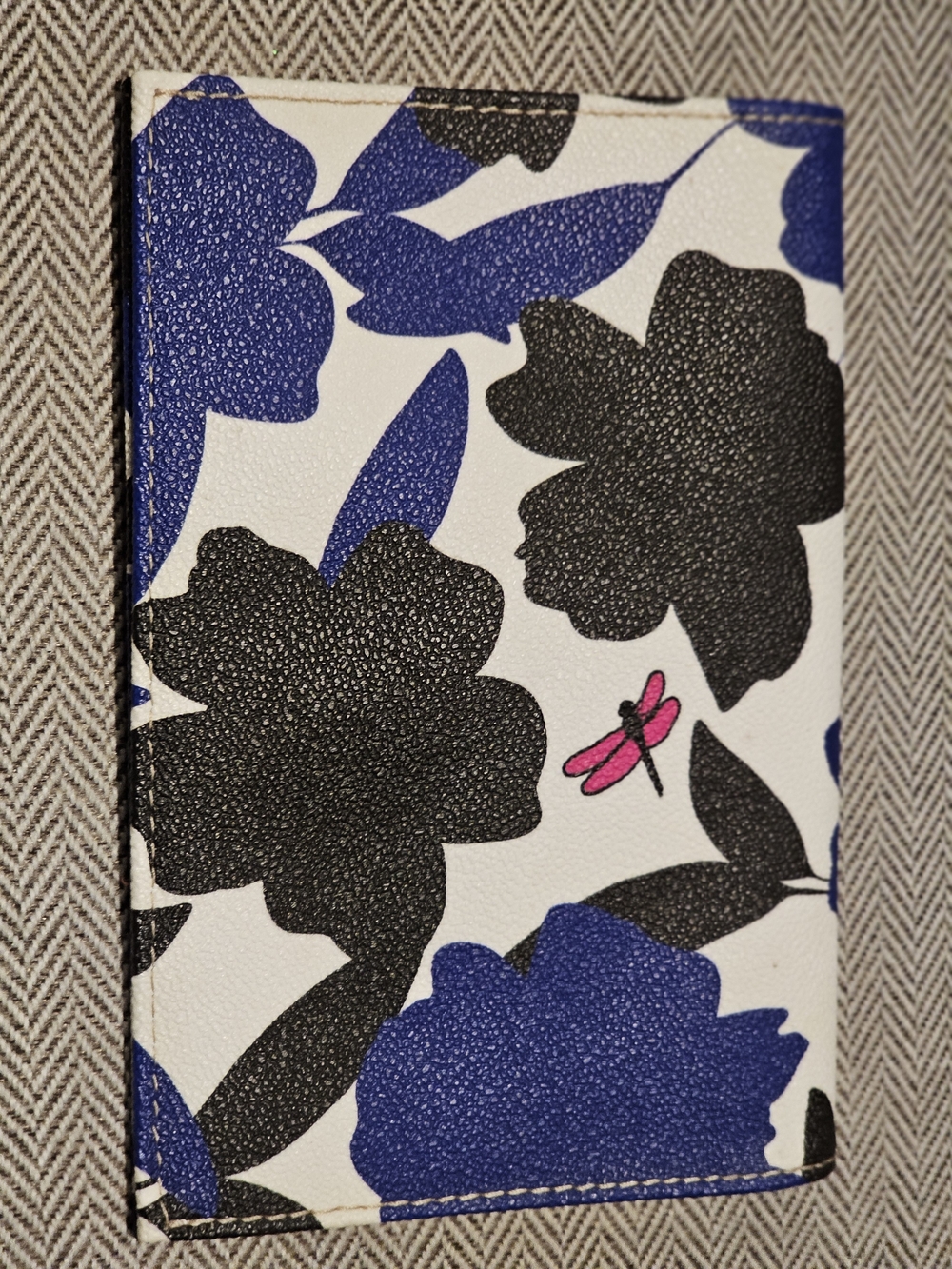 Dooney & Bourke blue, white, and bllue & Black Floral Envelope Wallet - Picture 2 of 3